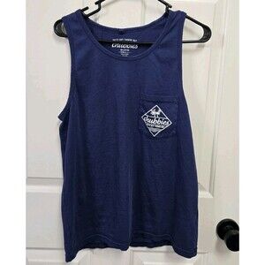 Chubbies Tank Top Men’s S Navy Blue Cotton Sleeveless Lightweight Preppy Beach